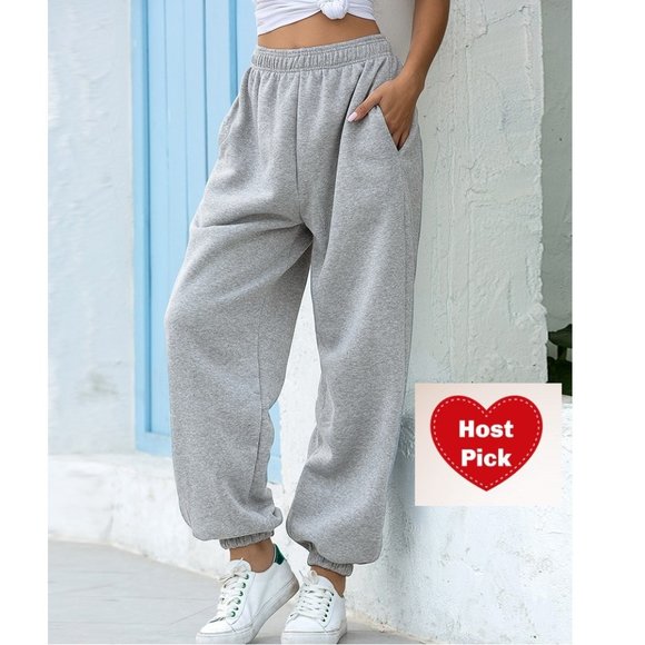 Baggy Sweatpants Joggers for Women Relaxed Fit with pockets Oversized Streetwear - Picture 1 of 9